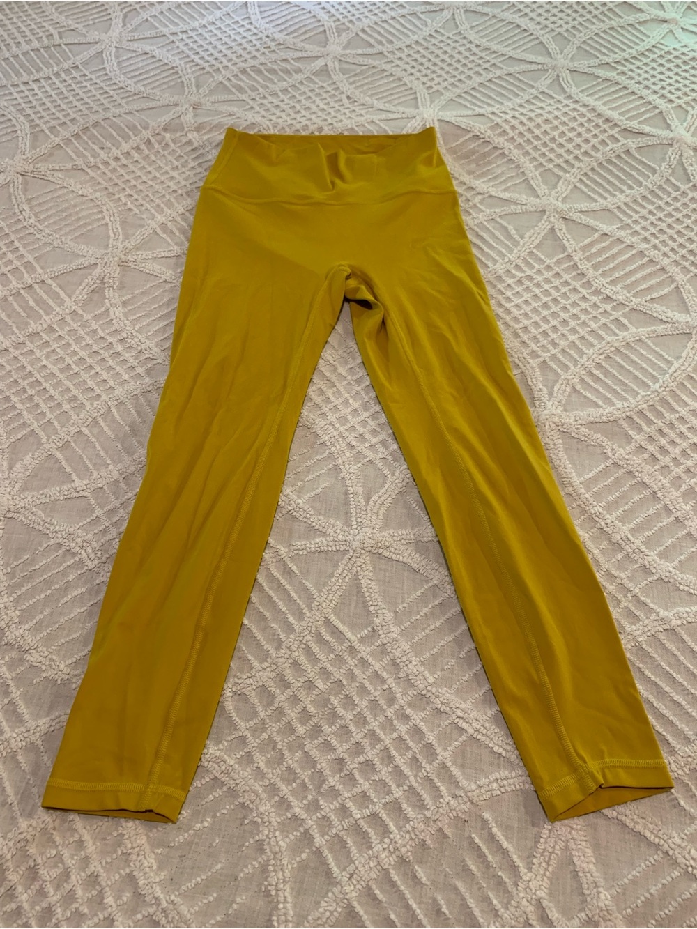 Lululemon Mustard Yellow High-Waist Leggings